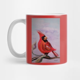 Cardinal Posing Mug